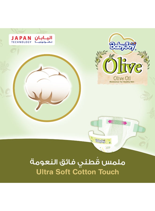 BabyJoy Olive Tape Diaper, Size 2, Small, 3.5-7 Kg, Saving Pack, 13 Diapers - Image 5