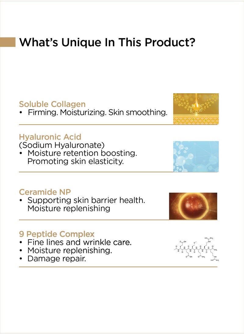 Banobagi - Super Collagen Peptide Mask – Revitalizing Korean Skincare Sheet Mask with Vegan Formula, Collagen, Hyaluronic Acid for Enhanced Skin Elasticity and Radiance. Deeply Hydrating, Firming, and Nourishing for a Youthful Glow – Perfect for All Skin Types – Pack of 3 - Image 1