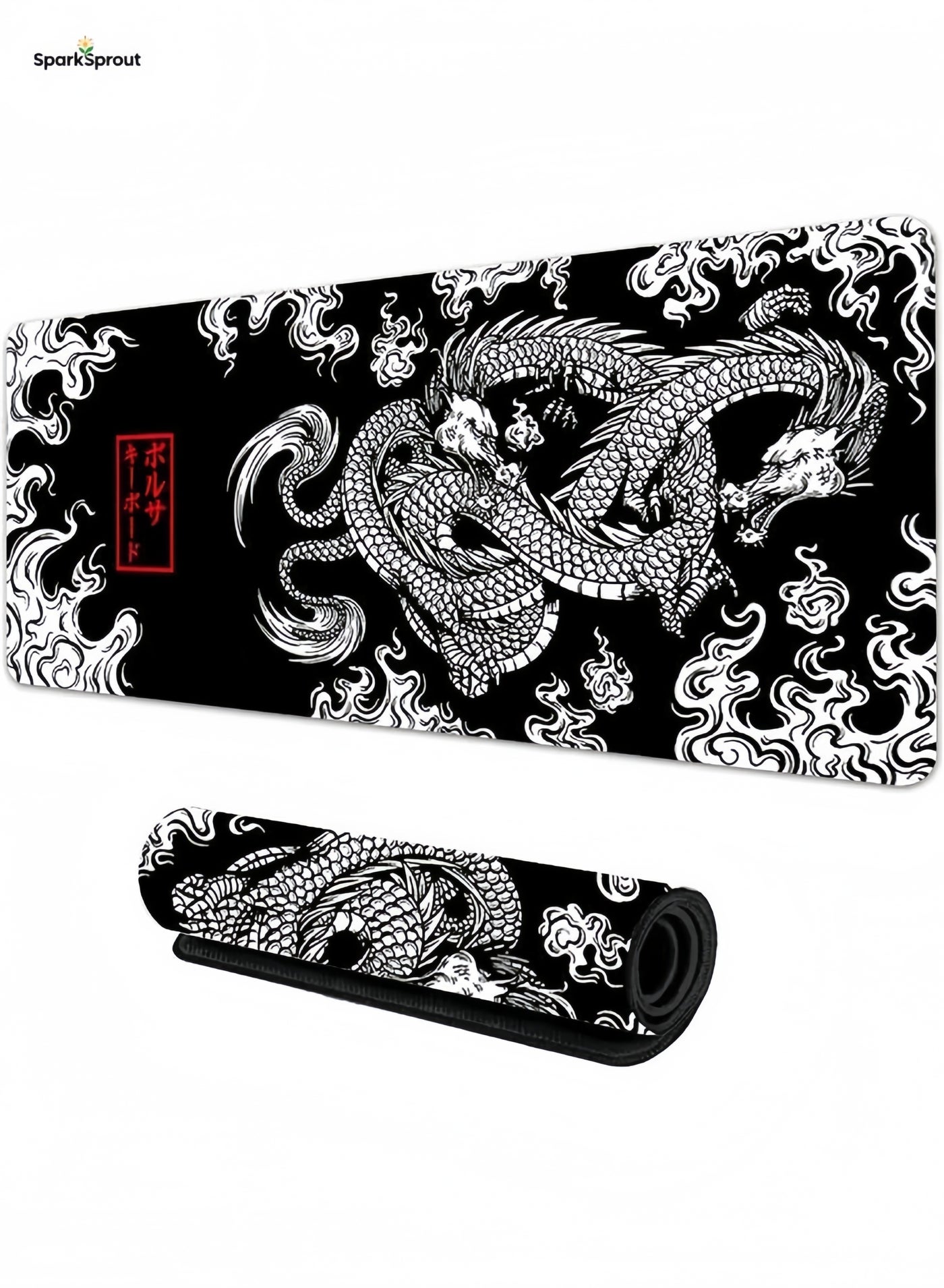 SparkSprout SparkSprout Japanese Dragon Large Gaming Mousepad ZF062F61E4732EC99AF31Z