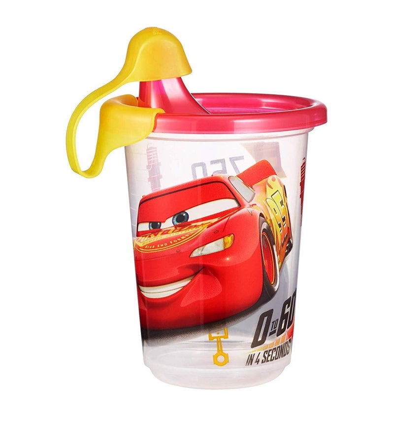 The First Years Plastic Disney Take & Toss Sippy, 10 Ounce, 3 Pack Cars - Image 2