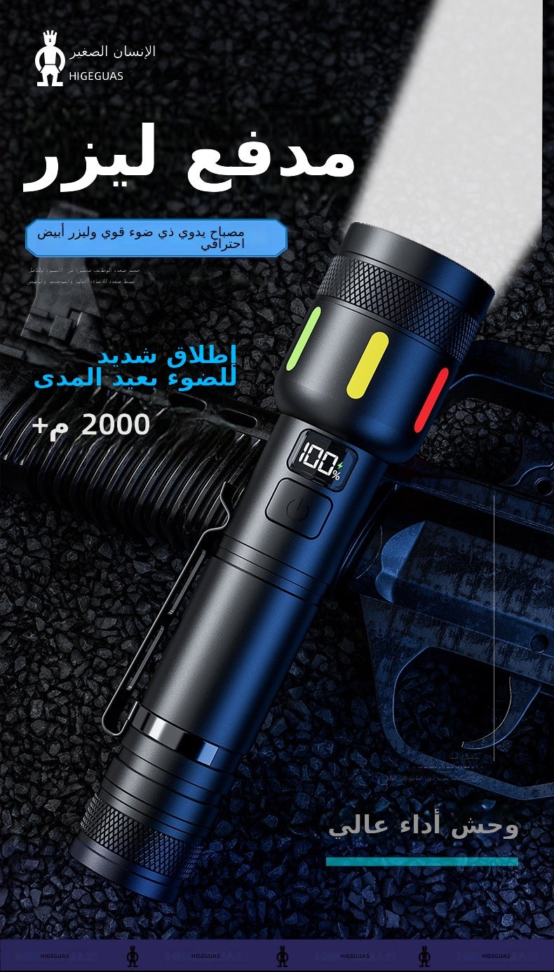 ACEBEAM Cross-Border Rechargeable Home Lighting Flashlight - Ultra-Bright, Zoomable,  Portable - Image 4