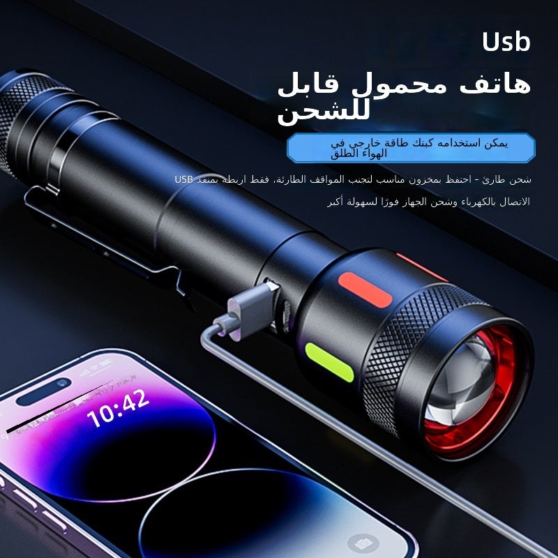 ACEBEAM Cross-Border Rechargeable Home Lighting Flashlight - Ultra-Bright, Zoomable,  Portable - Image 3