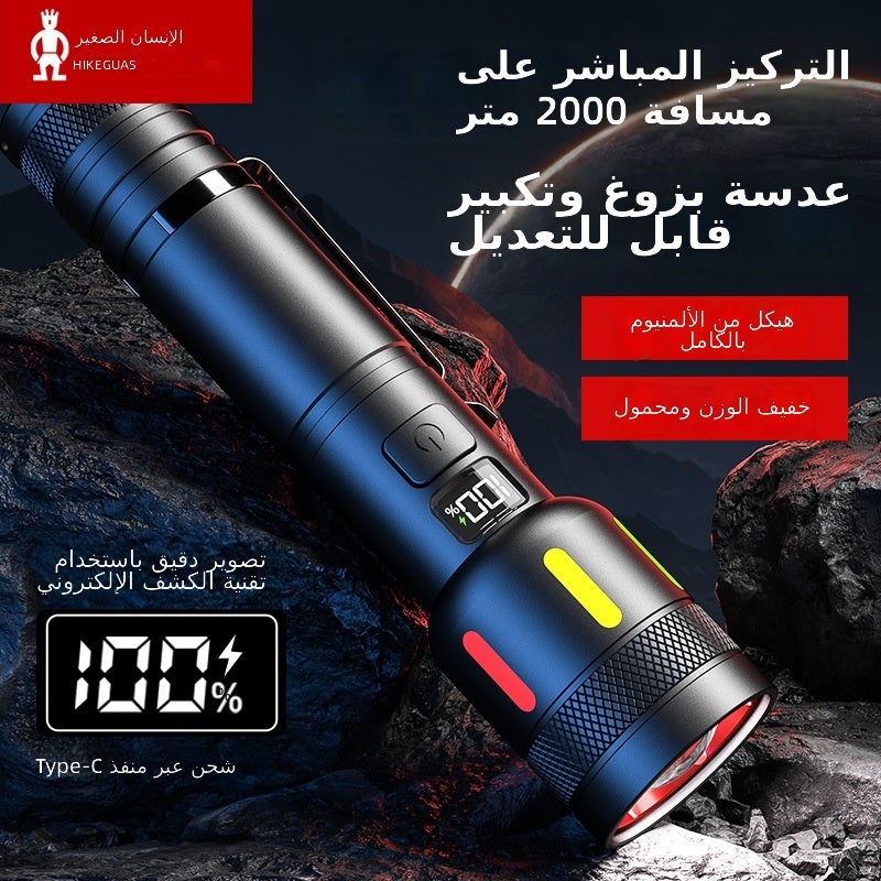 ACEBEAM Cross-Border Rechargeable Home Lighting Flashlight - Ultra-Bright, Zoomable,  Portable - Image 1