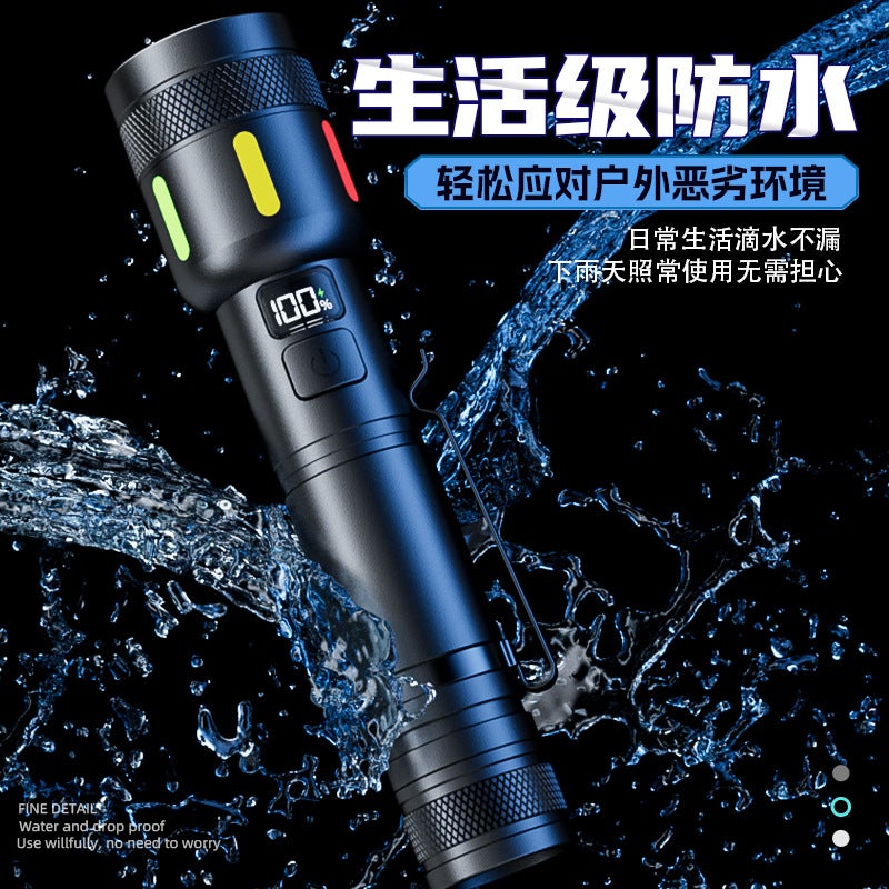 ACEBEAM Cross-Border Rechargeable Home Lighting Flashlight - Ultra-Bright, Zoomable,  Portable - Image 2