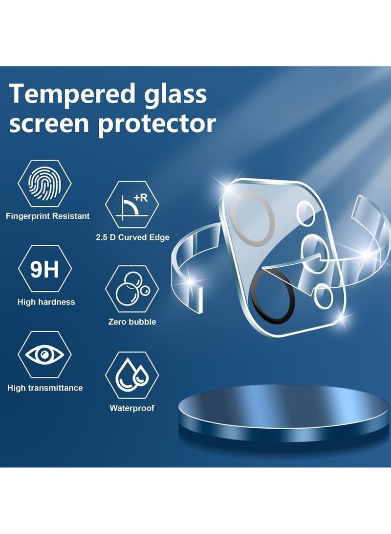 2+2 Screen Protector Compatible with iPad Pro 13 (2024, 7th Generation) with Camera Lens Protector, Tempered Glass Film HD Anti-Scratch - Image 3