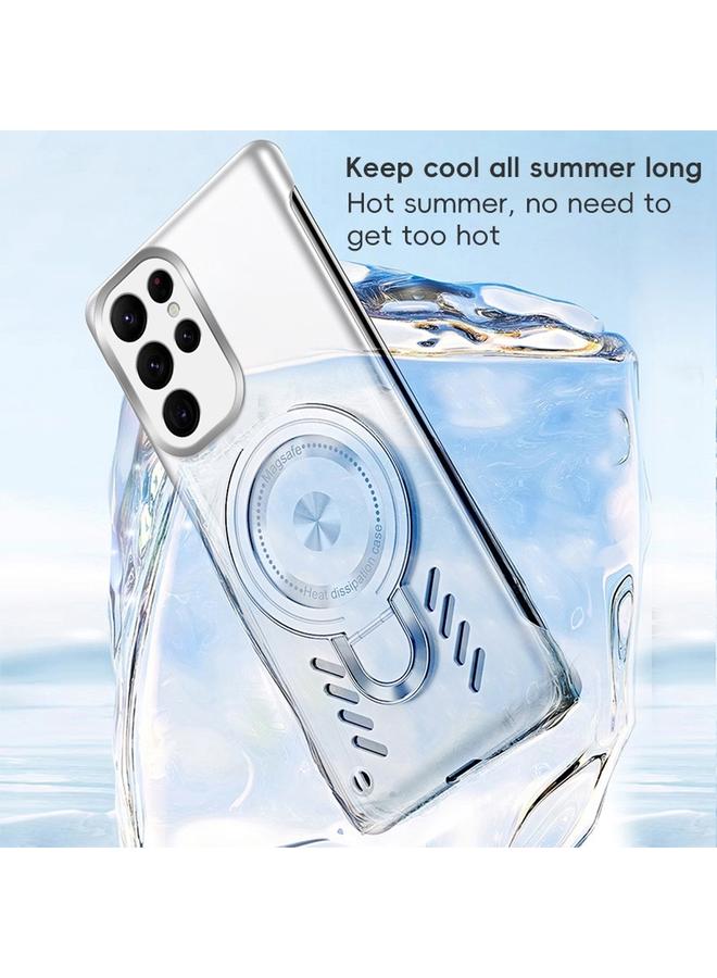 S-TOP Case For Samsung Galaxy S24 Ultra 5G Ice Sense Series Graphene Cooling MagSafe Holder Phone Case - Image 4