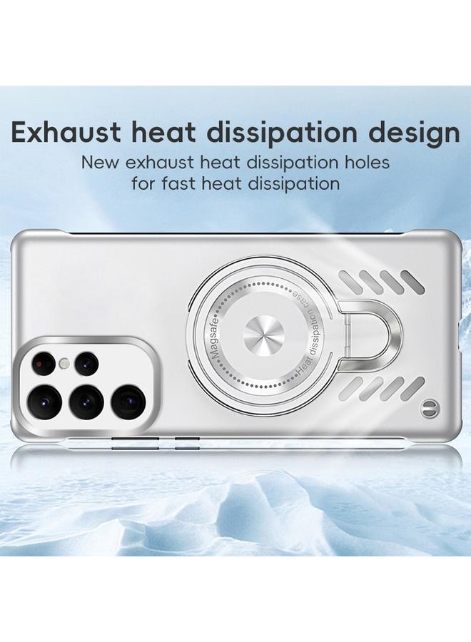 S-TOP Case For Samsung Galaxy S24 Ultra 5G Ice Sense Series Graphene Cooling MagSafe Holder Phone Case - Image 3