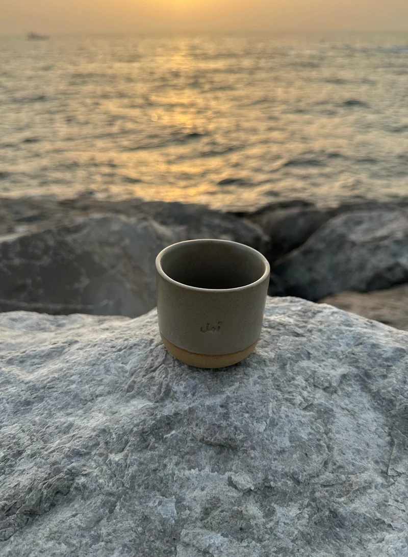 Tohfa Luxe TohfaLuxe Hope Engraved Single Ceramic Cup - Grey