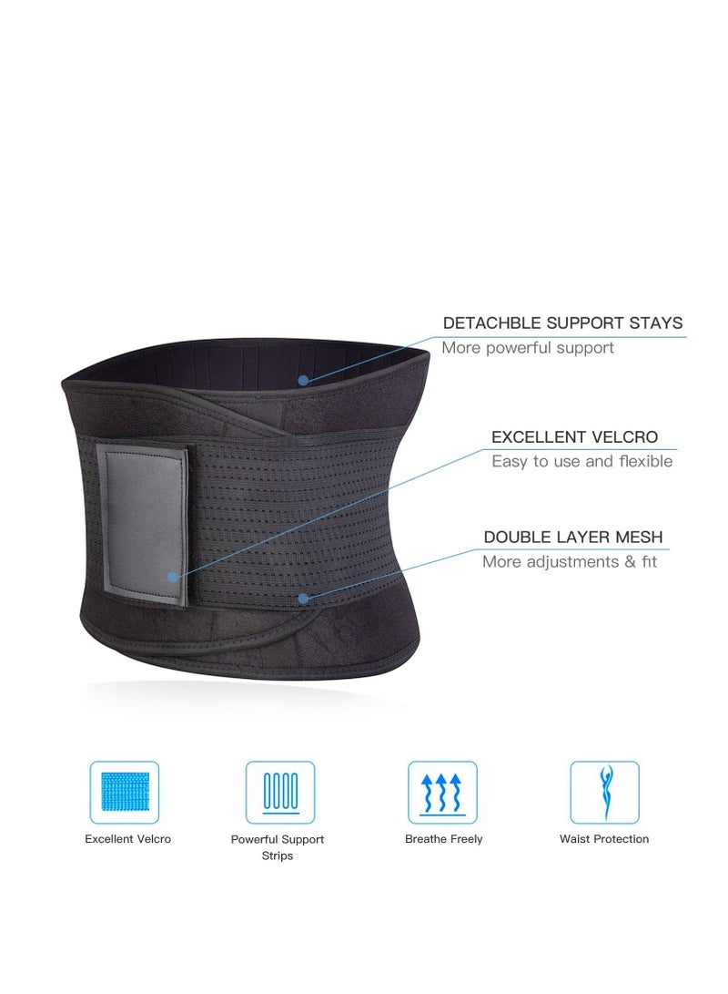 Lumbar Support Belt, Back Brace for Men and Women, Adjustable Back Support Belt, Breathable Support Brace, for Back Pain Relief, Heavy lifting, Herniated Disc for Work for Sport