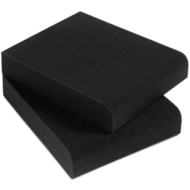 Sound Addicted - Studio Monitor Isolation Pads for 3-4.5 inches Small Speakers, Pair of 2 High Density Dampening Acoustic Stands Foam which Fits Most Bookshelf’s and Desktops | SMPad 4 - Image 1