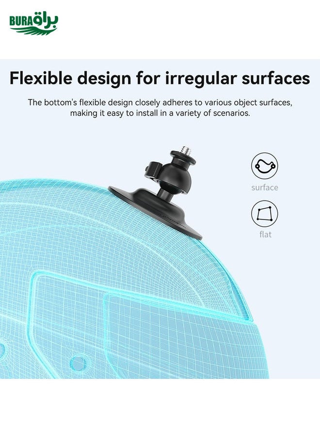 BURAQ - AMagisn Flexible Adhesive Mount for DJI / GoPro HERO / Insta360 Action Camera, Spec: 1/4 Inch - Image 1