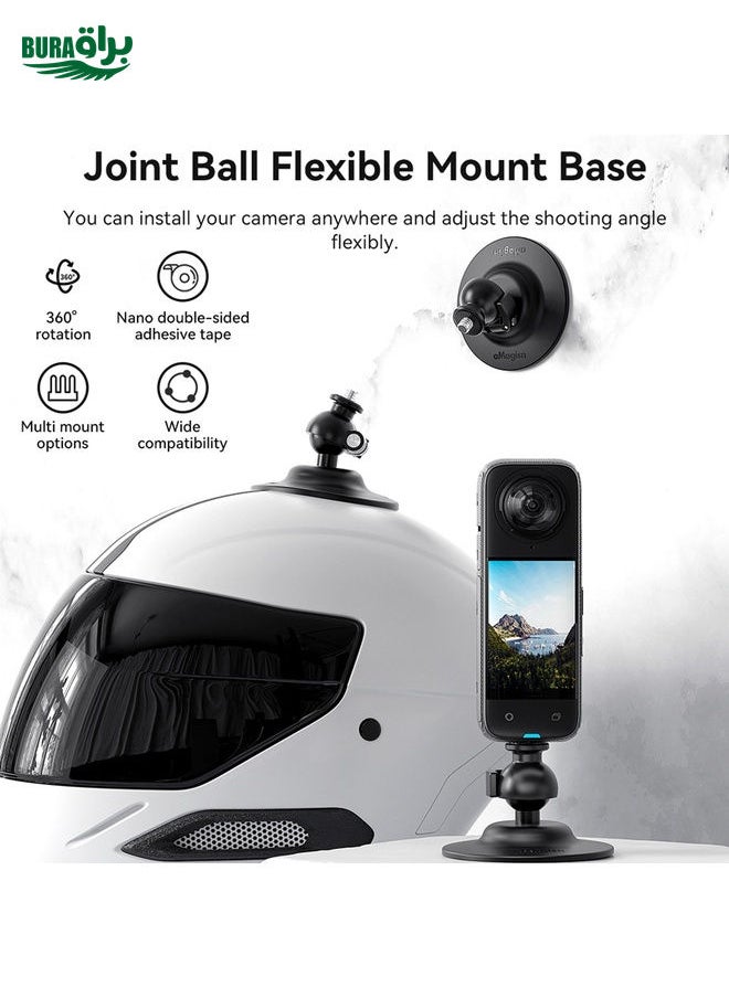 BURAQ - AMagisn Flexible Adhesive Mount for DJI / GoPro HERO / Insta360 Action Camera, Spec: 1/4 Inch - Image 1