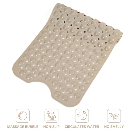 TreeBud Bathtub Mats for Shower Tub Non-Slip Bath Mat 39 x 16 Inch Extra Long Shower Mat, Bath Tub Mat for Bathroom with Machine Washable, BPA Free for Kids (Brown) - Image 5