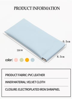 Beirui 4 PCS Portable Mini Storage Bag    soft sunglasses cases, scratch-resistant glasses cases, glass pouches, PU leather glasses cases, travel glasses cases, for storing glasses, cosmetics, headphones, jewellery  - Image 3