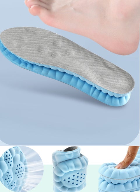 Breathable Shock Sport  Insole 38-44, Cut-To-Fit Shoe Cushion, sweat-absorbent ,Comfortable Insoles Relieve Foot Pain& Pressure Pain Cushion for Women & Men, Suitable for Athletic Casual & Work