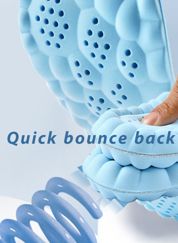 كينجمازي نعل داخلي رياضي مسامي قابل للتنفس مقاوم للصدمات 38-44، وسادة حذاء قصّة تناسب الحذاء، ممتص للعرق، نعل داخلي مريح يخفف من آلام القدم ووسادة لتخفيف الضغط للنساء والرجال، مناسب للرياضيين الكاجوال والعمل - Image 4