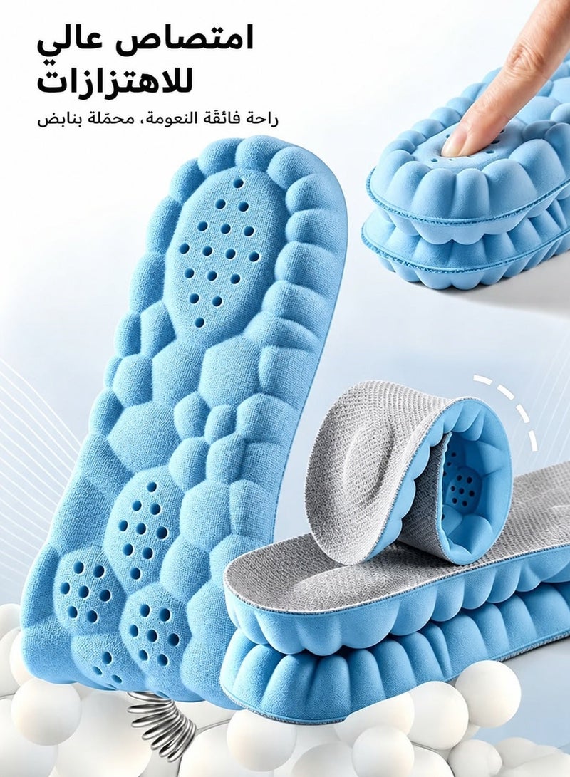 KINGMAZI Breathable Shock Sport  Insole 36-44, Cut-To-Fit Shoe Cushion, sweat-absorbent ,Comfortable Insoles Relieve Foot Pain& Pressure Pain Cushion for Women & Men, Suitable for Athletic Casual & Work - Image 4