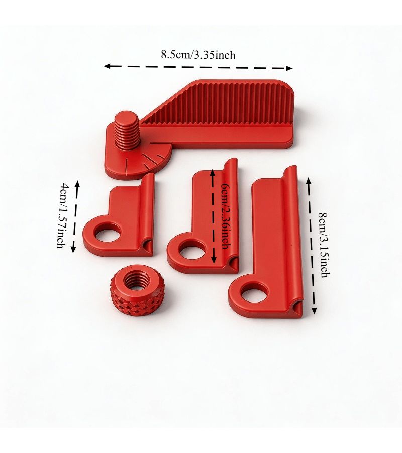 5 Angle Adjustable Drilling Guide Rail With 0 30 45 60 90 Precision Positioning System Compatible For Short And Long Drill Bits With 3 Length Replacements Durable One Handed Portable Woodworking Tool Drilling Tools For Plastic - Image 2