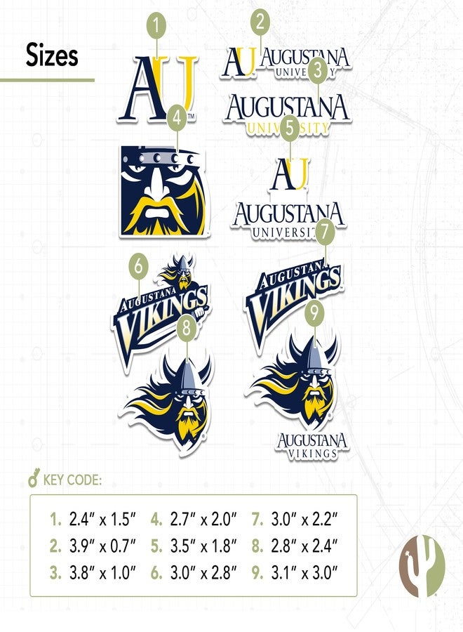 Desert Cactus Augustana University Sticker Vikings Vinyl Decals Laptop Water Bottle Car Scrapbook 11x9.25 Sheet T2 (Type 2) - Image 3