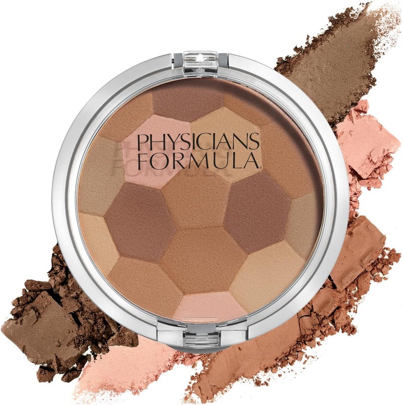 Physicians Formula Powder Palette Multi-Colored Bronzer - Lightweight, Dermatologist Tested Bronzer with Built-in Mirror and Brush - Image 1