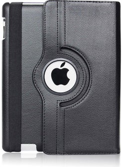 FUJIMAX Apple iPad Mini 2 Case 360 Degree Rotatable Horizontal and Vertical Stand Leather Case + 9H Full Cover Nano Screen Protector