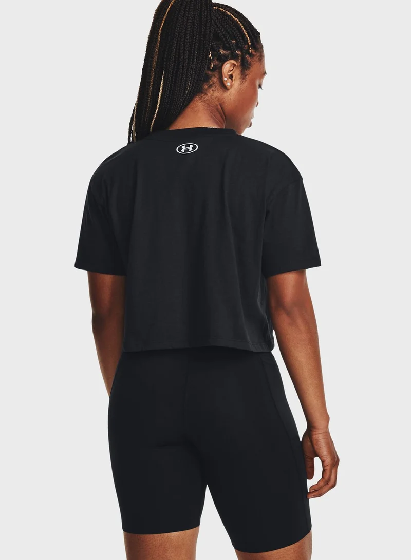 UNDER ARMOUR Collegiate Crest Crop T-Shirt