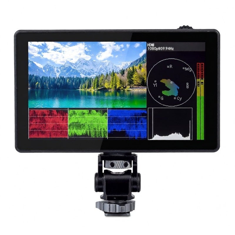 Camera Field Monitor 5.5 Inch 1920x1080 Resolution 3000 Nits Anti-Reflective - Auto Dimming Light Sensor Touchscreen LCD - 4K HDMI Input Output for Outdoor Field Photography - Image 1