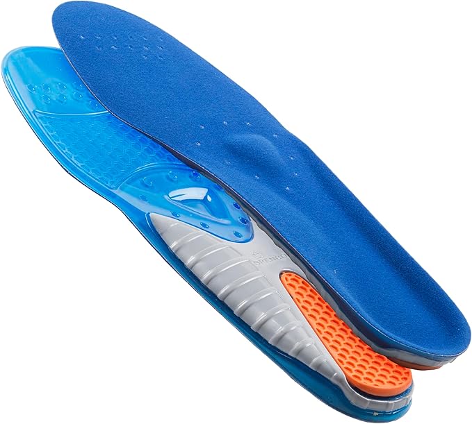 Spenco Gel Comfort Insoles Triple Density Design with Arch Support and Extra Heel Cushioning TPR Comfort Gel for Shock Absorption Odor Control and AllDay Comfort for Men Women UK Gre 56 - Image 1