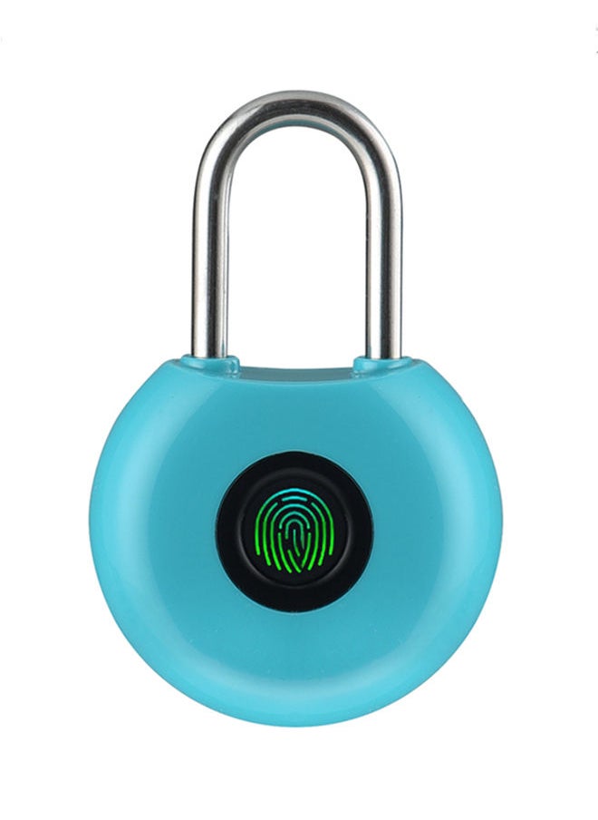 NIBEMINENT Rechargeable Fingerprint Padlock Blue 12.50x3x9cm  - Image 1