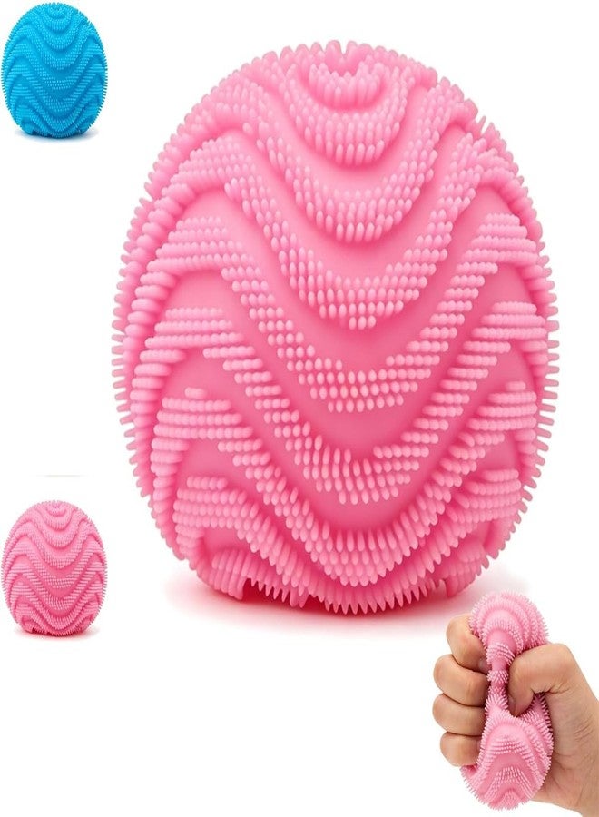 Ylahdent Fuzz Ball Squishy Stress Ball Toy, Squishy Fidg Squishy Fidget Toys Stress for Adults, Soft Fidget Toy Sensory Squishy Ball Calming Tactile Grip for Focus & Relaxation (Pink) - Image 1