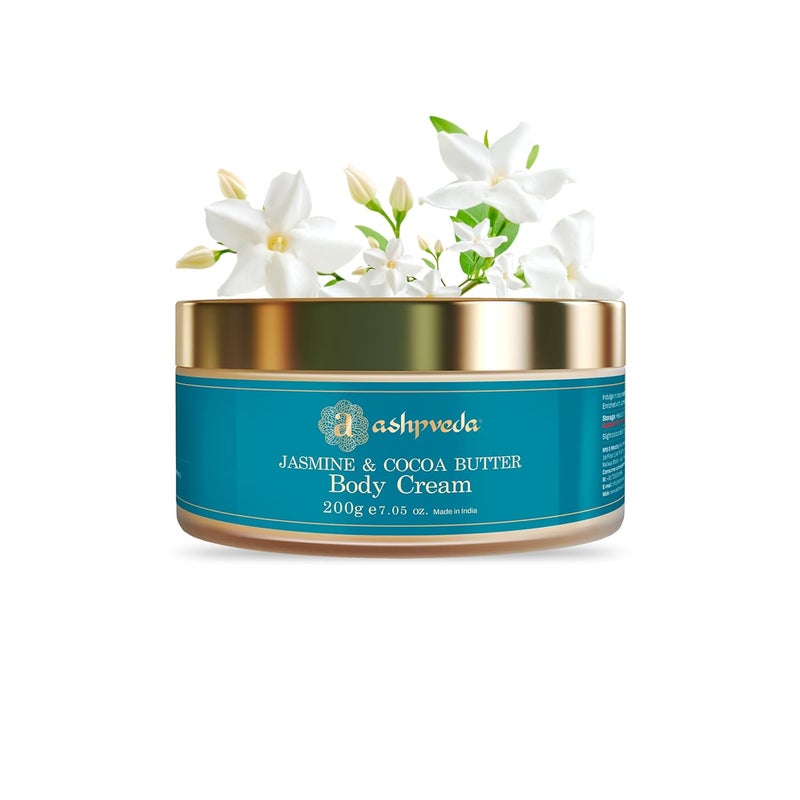 Ashpveda Jasmine Cocoa Butter Day Cream UVAUVB Sun Protector Chemical Free Sun Protector Body Cream 200 gm - Image 1