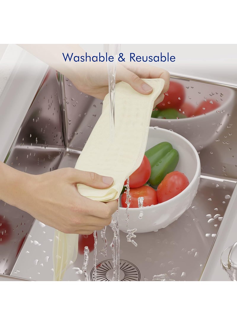 New England Stories 10 PCS Reusable Cheesecloth Grade 100 20x20 Inch Hemmed Organic Cheese Cloth for Straining Craft 100 Cotton Unbleached Muslin Cloth Strainer for Cooking Baking Juicing Cheese Making  - Image 4