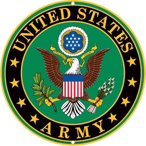 Eagle Emblems, Inc. Army Military Logo Aluminum Metal Sign - US Service Branch Home Wall Decor - Image 3