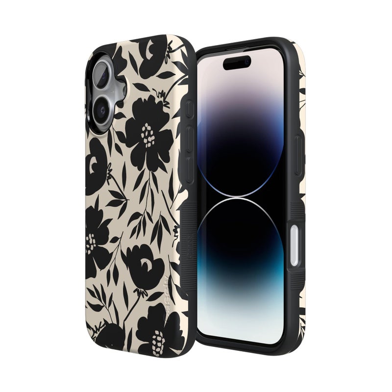 Casely iPhone 17 Case | Dark Fantasy | Contrast Floral | Bold Protective Design | Compatible with MagSafe - Image 2