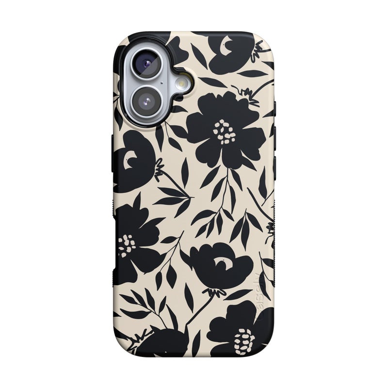Casely iPhone 17 Case | Dark Fantasy | Contrast Floral | Bold Protective Design | Compatible with MagSafe - Image 1