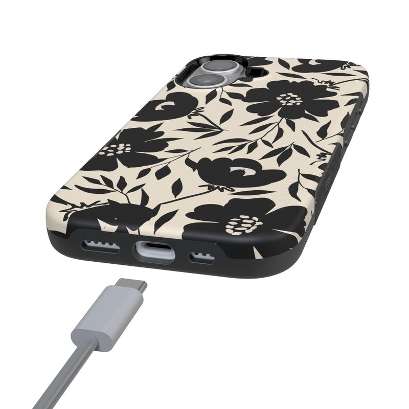 Casely iPhone 17 Case | Dark Fantasy | Contrast Floral | Bold Protective Design | Compatible with MagSafe - Image 5