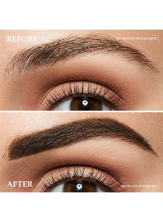 دي ان ام ماسكارا تكثيف الحواجب، تشكيل سريع للحواجب، مقاوم للماء وغير قابل للتسرب، فرشاة لملء الحواجب وتغطية الشعر الرمادي، خالٍ من التجارب على الحيوانات (إسبريسو) - Image 5