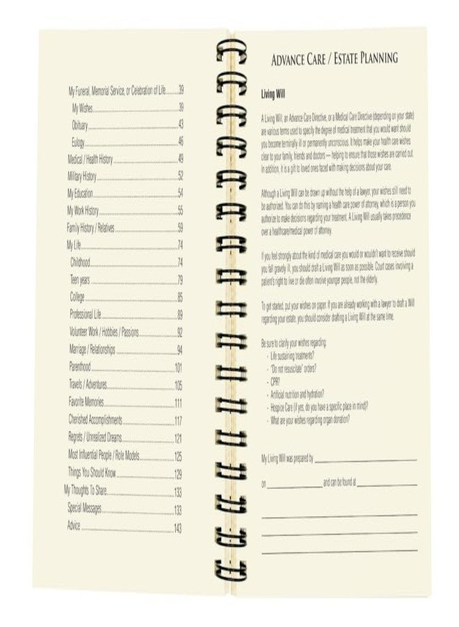 Write it Down Series by Journals Unlimited, Guided Journal, When I'm Gone, My Info, Wishes & Thoughts, Full-Size 7.5"x 9", Kraft Hard Cover, Made in USA - Image 4