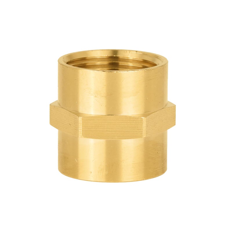EFIELD Pack of 5 EFIELD 34 x 34 NPT Female Coupling Soild Brass Hex Nipple Brass Pipe FittingsNPT077 - Image 2
