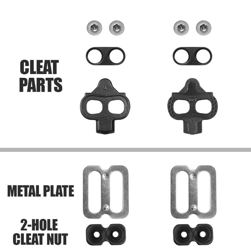 Bv Bike Cleats - Compatible With Shimano Spd & Look X-Track Pedals For Spinning  Indoor Cycling  And Mountain Biking - Easy Cleat Release  Top Power Transfer  Customizable Stability - Image 5