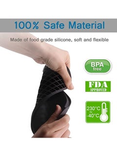 Y&D Food-grade Safety Mini Silicone Ice Cube Trays Easy Release Small for Soda, Coffee, Smoothies and Chocolate Bites, BPA Free Flexible Stackable Durable Soft Mold Storage Containers  - Image 2