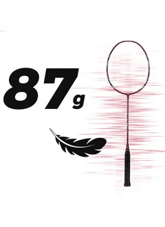 Li-Ning Super Series 900 Carbon Fiber Badminton Racket - 84g, 30lbs Tension, Lightweight, Comfortable 4-Inch Grip, Full Cover, Intermediate Players, Red/Grey - pzsku/ZF0644EA81C5A28062FD9Z/45/_/1698922958/170dc7ac-c472-47a7-bb6c-66d886565a1e