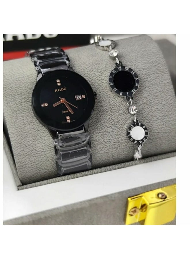 Luxury women's Rad watch with stainless steel bracelet