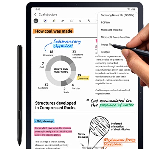 PCTC قلم S Pen Tab S8 Ultra مع بلوتوث بديل قلم S8 لجهاز سامسونج جالاكسي S8 S8 بلس S8 ألترا (EJ-PT870BJEGUJ) (أسود) - Image 4