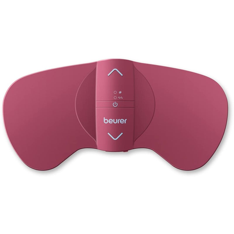 Beurer EM50 TENS Unit and Heating Pad - Portable Period Cramps Pain Relief, Rechargeable, Auto Shut-Off, 15 TENS Levels, Fast Heating, for Drug-Free Menstrual or Lower Back Pain Relief - Image 1