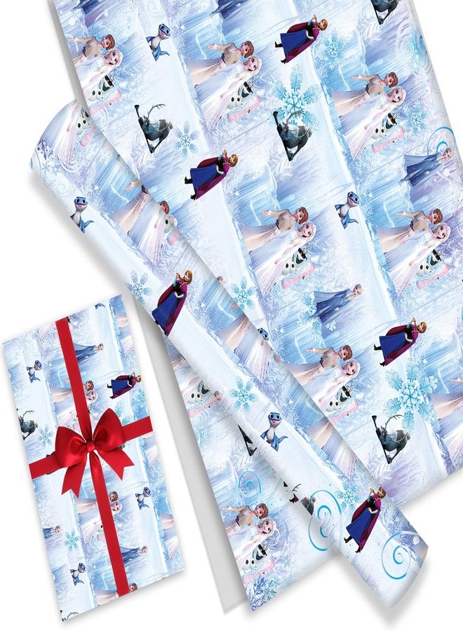 Omto 4 Pcs Wrapping Paper for Baby Shower Kids Frozen Birthday Party Decorations Wedding DIY Crafts Gift Packing, 20 x 30 Inch (frozen - Image 1