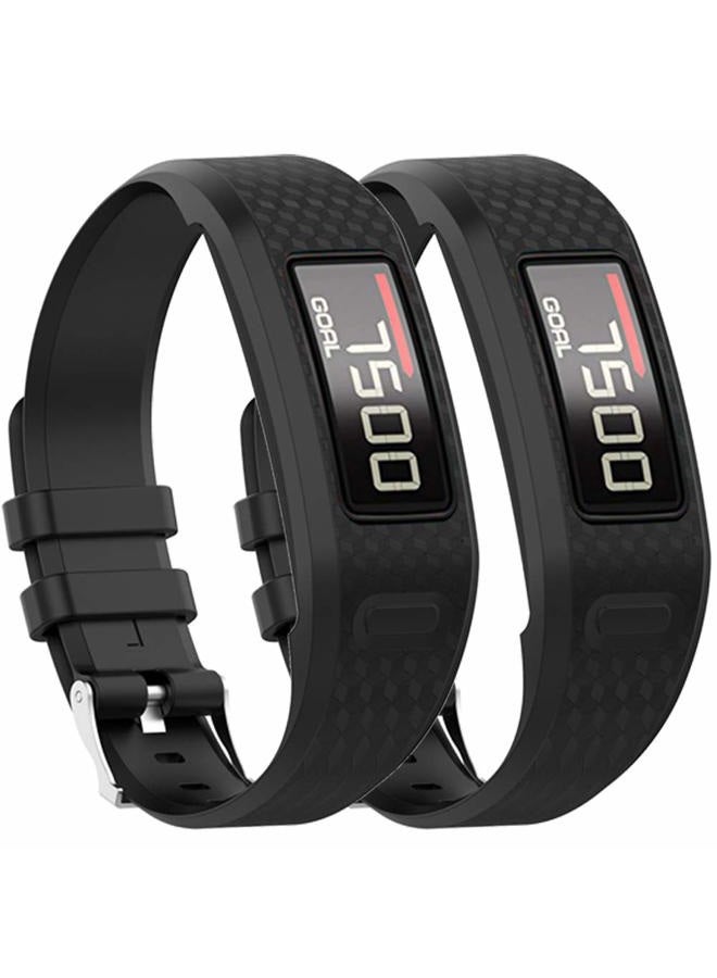 QGHXO Band for Garmin Vivofit 1 / Vivofit2, Soft Silicone Replacement Watch Band Strap for Garmin Vivofit 1 / Vivofit 2 Activity Tracker, Small, Large, Ten Colors - Image 1