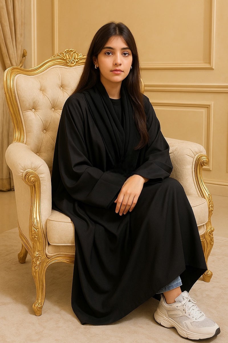 بهنس عبايات للمدرسة وعبايات سن محير | عباية سن محير وعباية السن المحير | عبايات ملونة للعمر المحير وعبيات للعمر المحير | عباية للعمر المحير وعبايات صغار | عبايات صغيرة للبنات تناسب كل ستايل | عباية للقصيرات وعباية للقصيرة | عباية للمدرسة وعبايات للمتوسط | عباية للثنوية وعباية للجامعة | عبايات كشخة فخمة انيقة ناعمة | عباية الهبة ترند بشت خليجية اسود | عبايات للبنات المراهقات وللمراهقات تناسب المدرسة المتوسط - Image 1