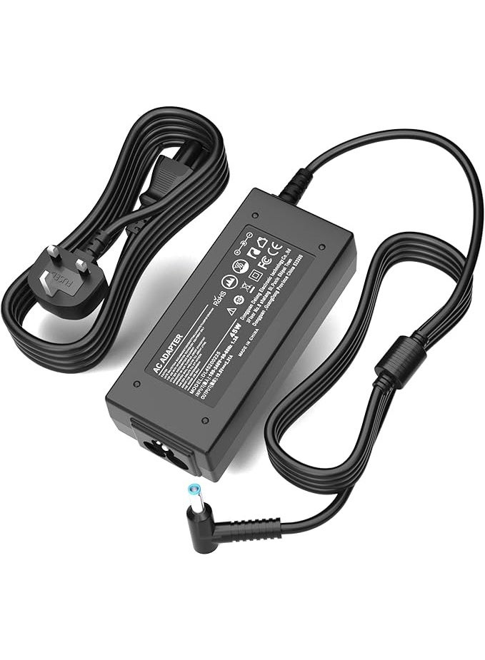 Terabyte 45W HP Laptop Charger for HP Stream 11 13 14, Pavilion, Elitebook Folio, Spectre, Pavilion Touchsmart, Spectre Ultrabook(4.5mm x 3mm) - Image 1