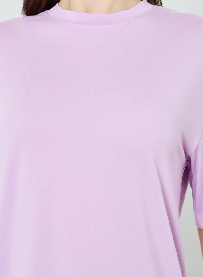 ستايلي تيشيرت بنفسجي واسع - Image 3